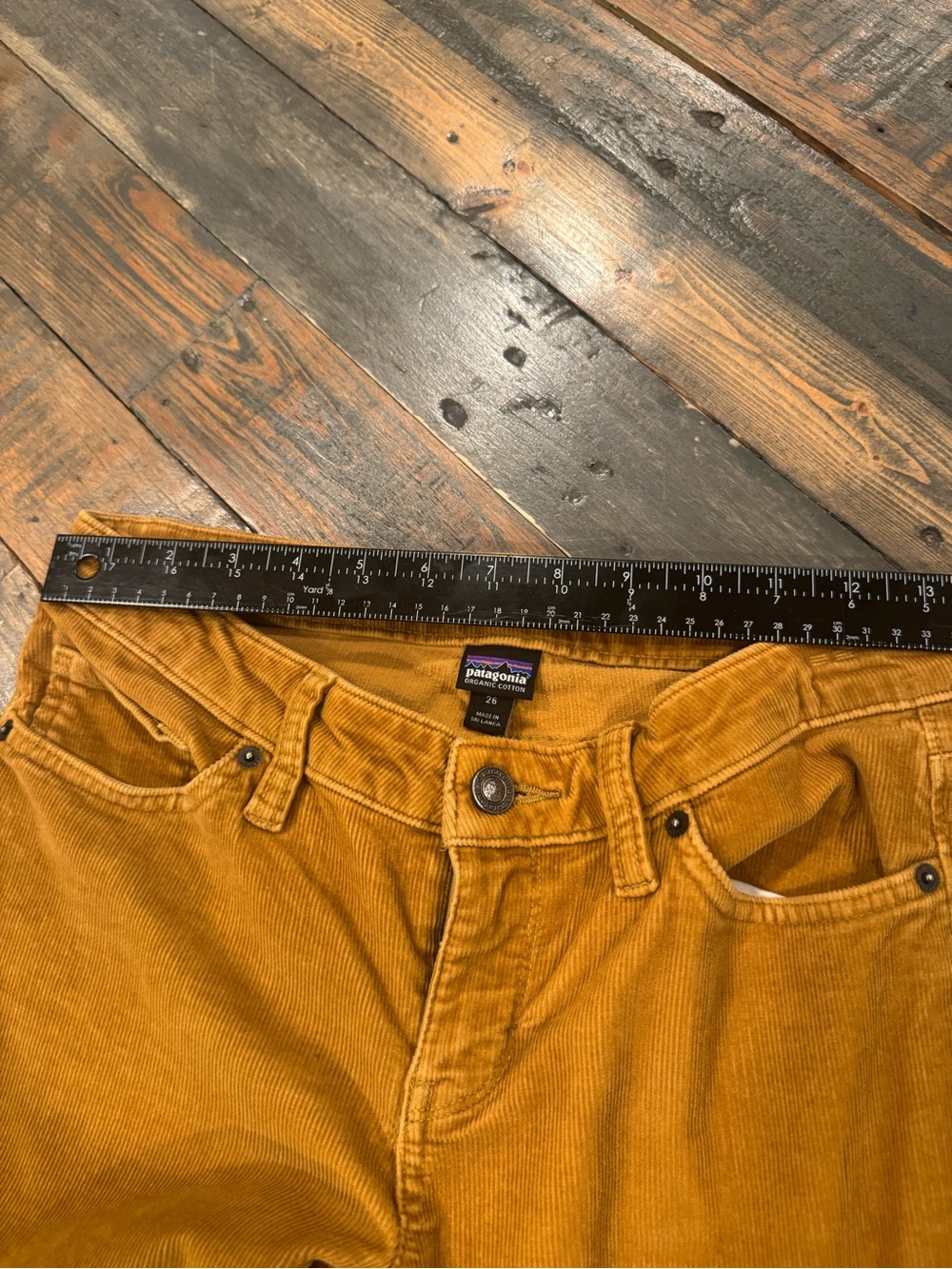 Patagonia Corduroy Skinny Jeans in Mustard Yellow - Picture 2 of 5